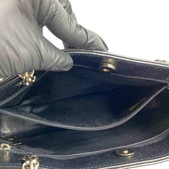 CHANEL Tote Bag leather black