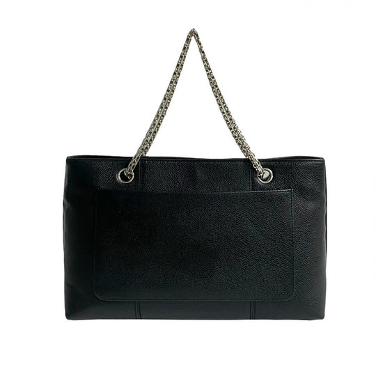 CHANEL Tote Bag leather black