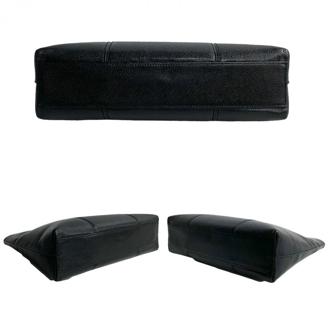 CHANEL Tote Bag leather black