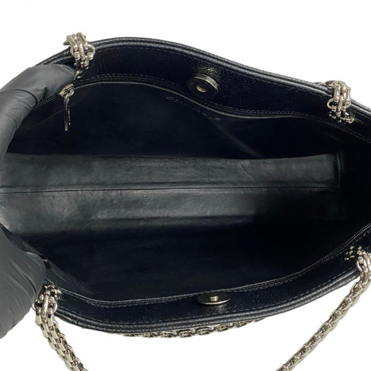 CHANEL Tote Bag leather black