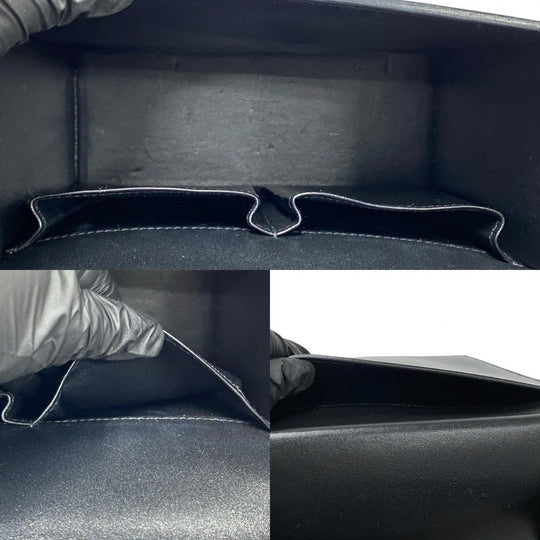 HERMES Shoulder Bag Box scarf black cinematic