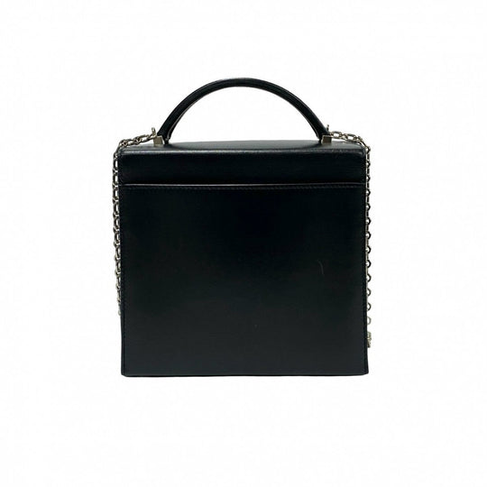 HERMES Shoulder Bag Box scarf black cinematic