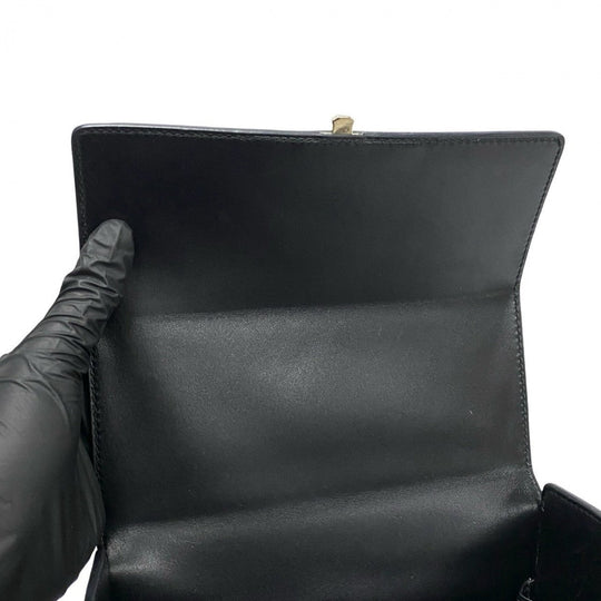HERMES Shoulder Bag Box scarf black cinematic