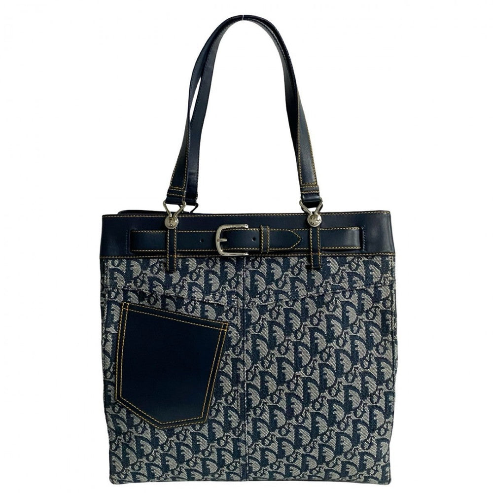Dior Tote Bag leather Navy