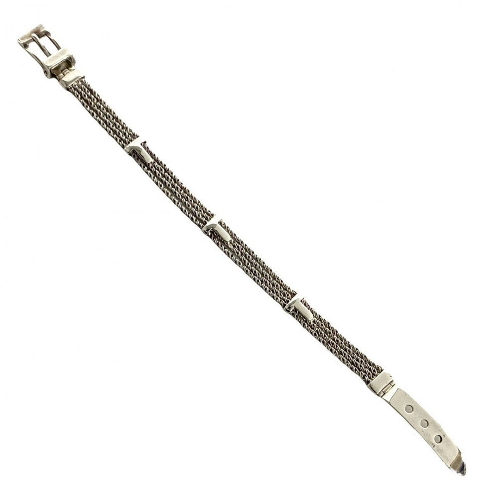 TIFFANY&Co. bracelet Silver925 Silver T rope belt bracelet