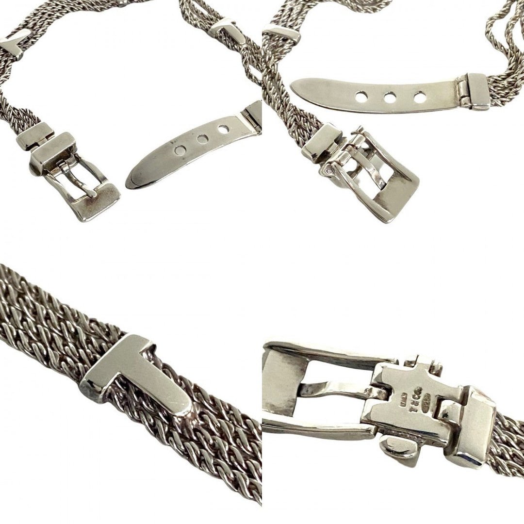TIFFANY&Co. bracelet Silver925 Silver T rope belt bracelet