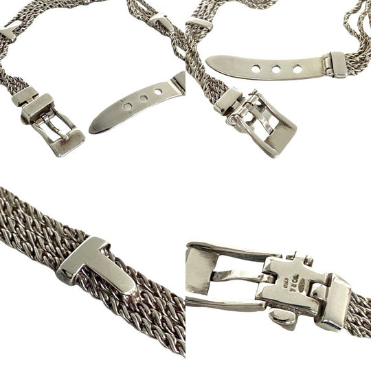 TIFFANY&Co. bracelet Silver925 Silver T rope belt bracelet