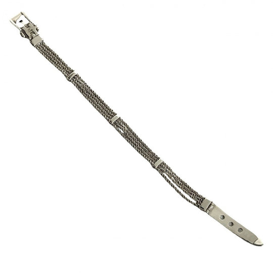 TIFFANY&Co. bracelet Silver925 Silver T rope belt bracelet