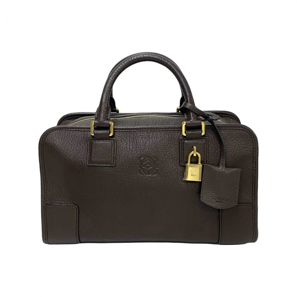 LOEWE Handbag leather Brown Amazona 28