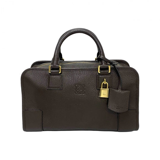 LOEWE Handbag leather Brown Amazona 28