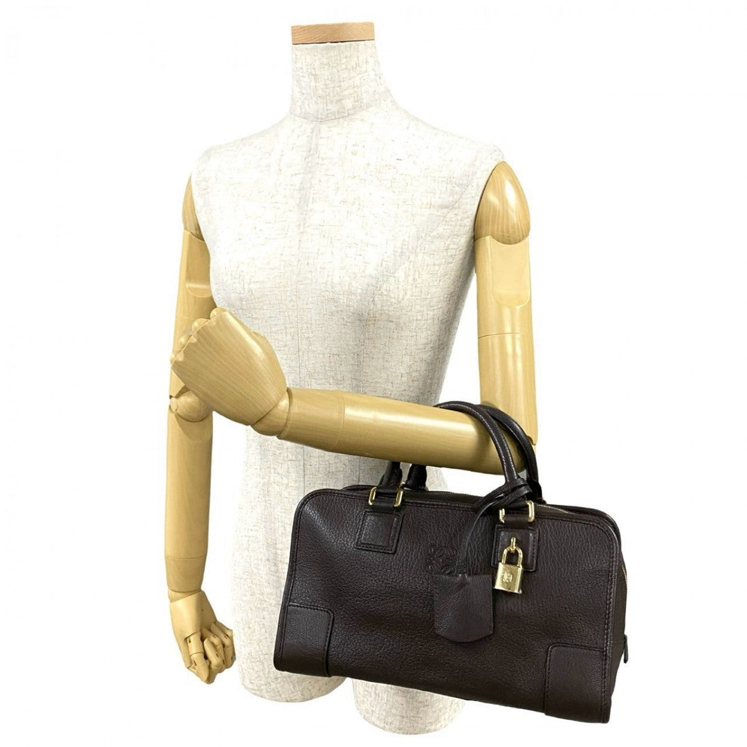 LOEWE Handbag leather Brown Amazona 28