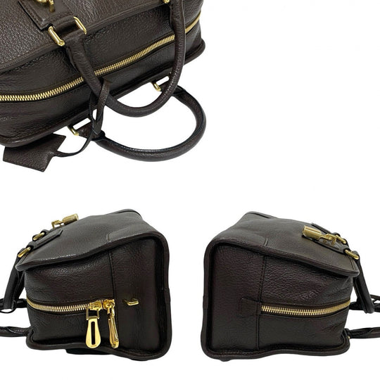 LOEWE Handbag leather Brown Amazona 28