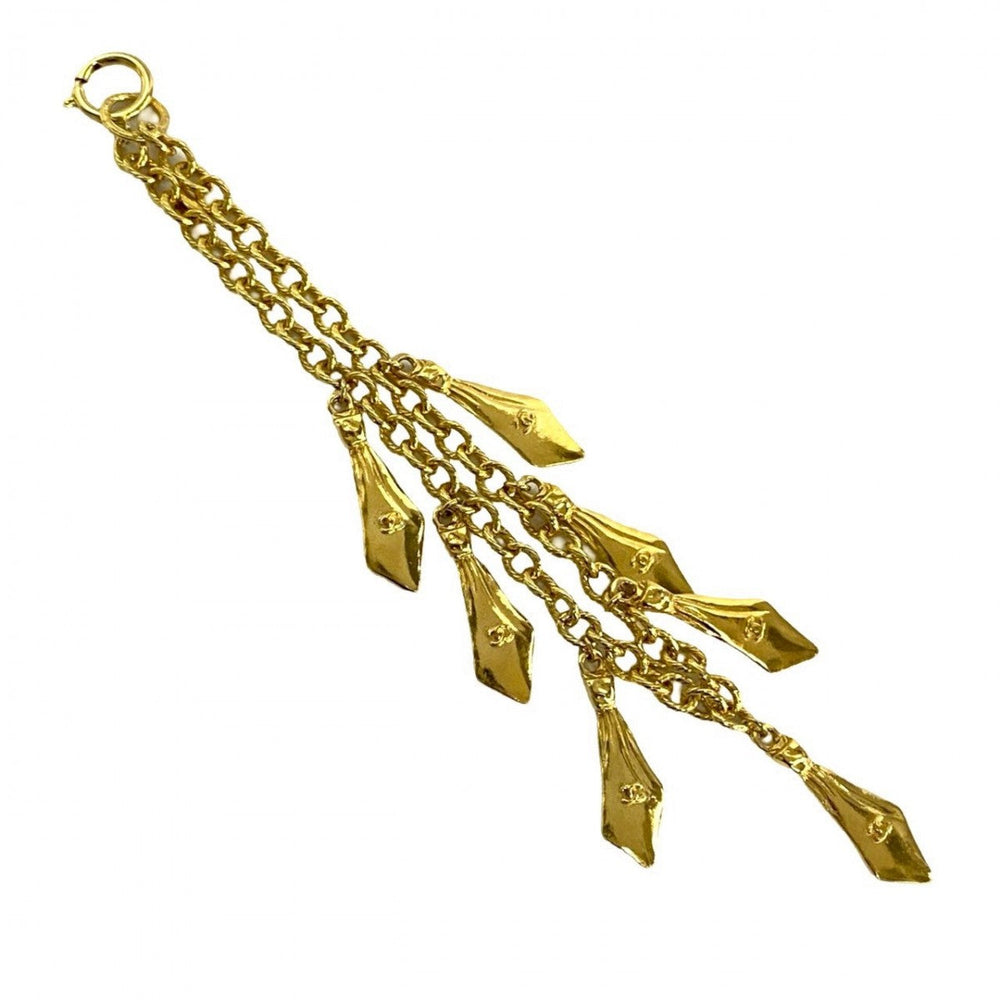 CHANEL Necklace Gold Plated gold