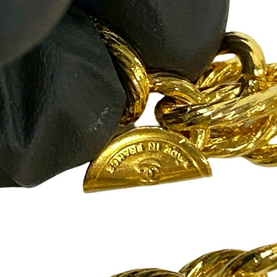 CHANEL Necklace Gold Plated gold