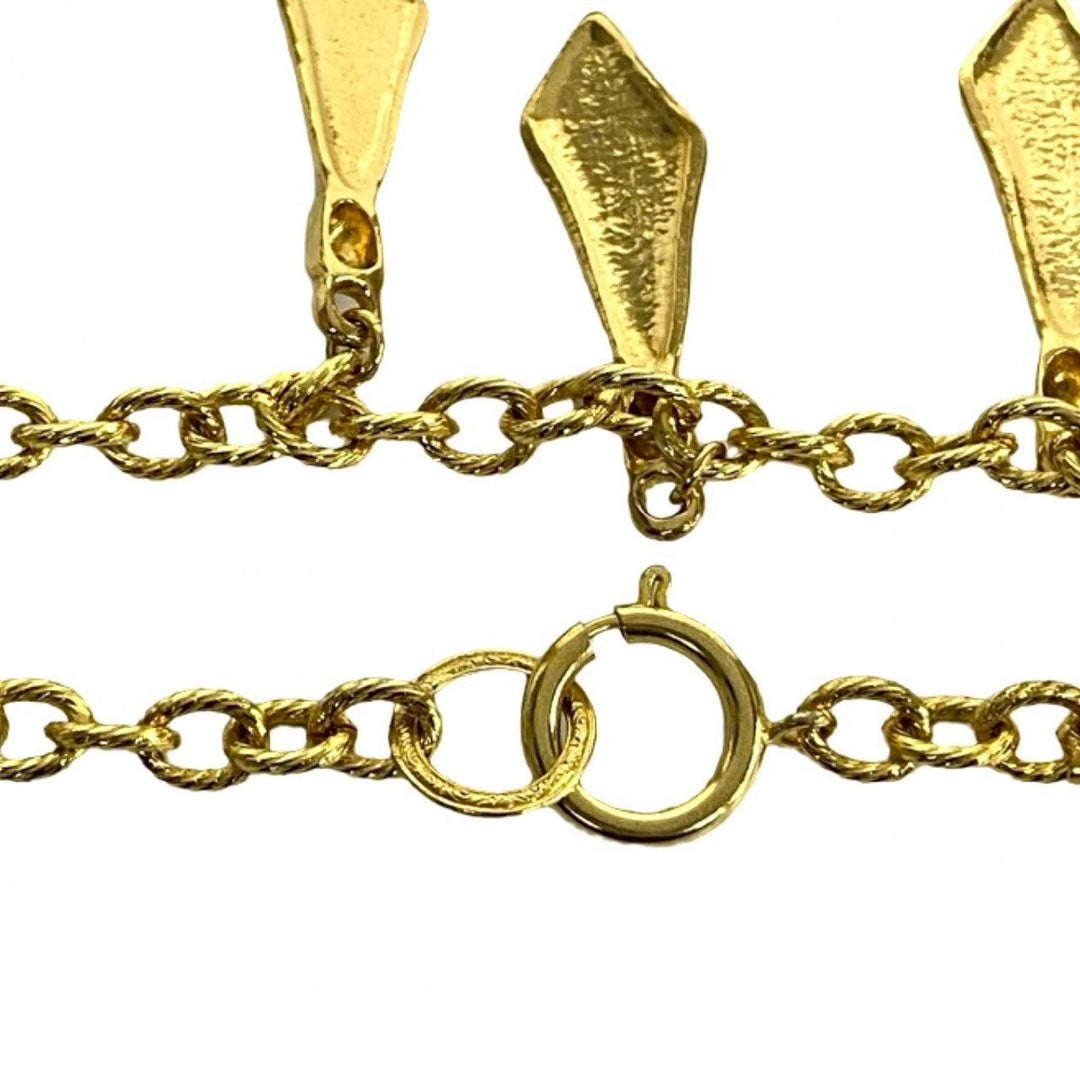 CHANEL Necklace Gold Plated gold