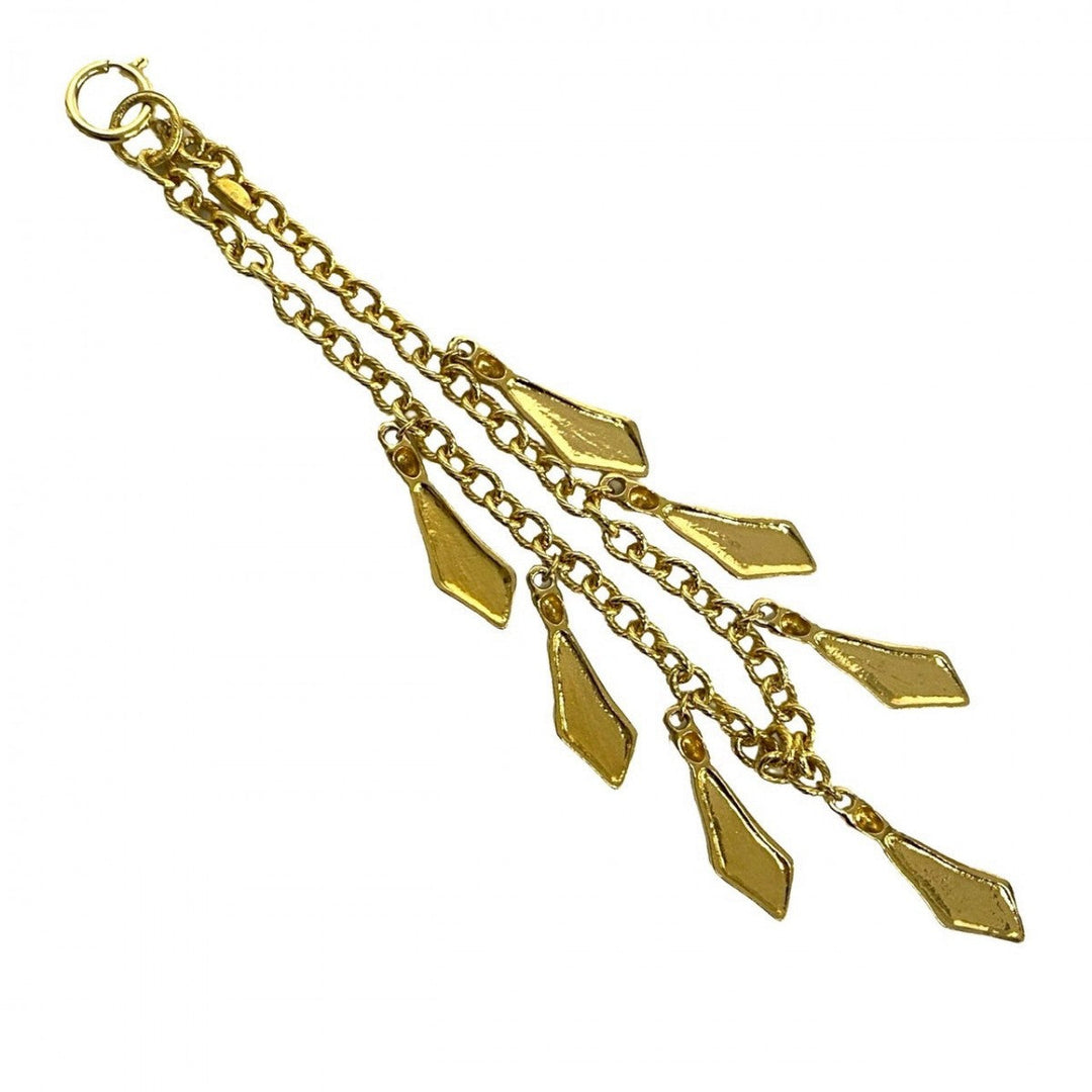 CHANEL Necklace Gold Plated gold