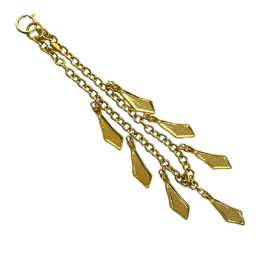 CHANEL Necklace Gold Plated gold