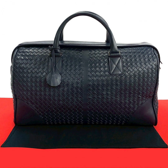 BOTTEGAVENETA Boston Duffel bag leather Navy