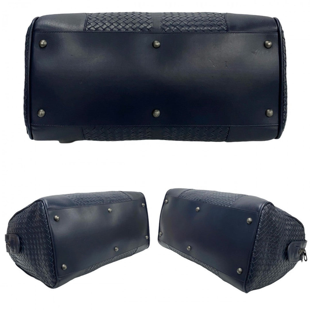 BOTTEGAVENETA Boston Duffel bag leather Navy