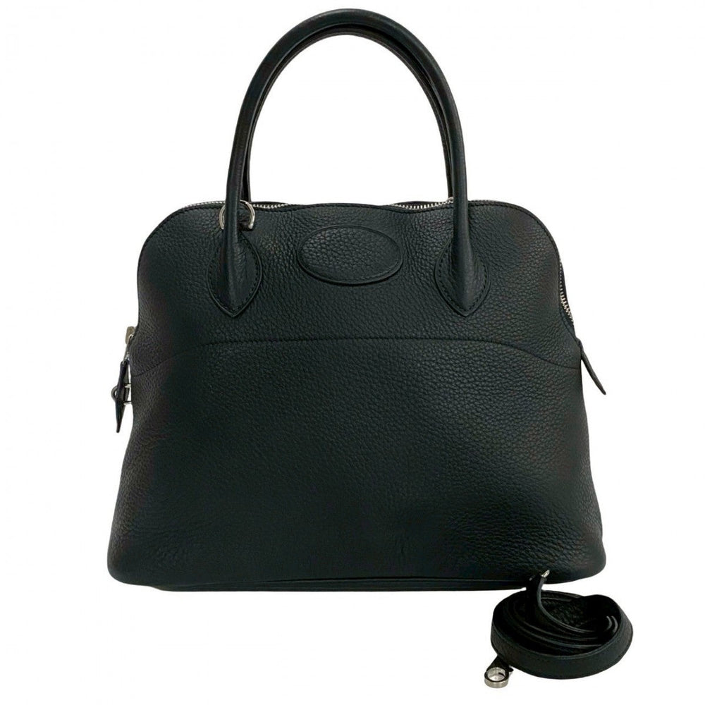 HERMES Shoulder Bag Taurillon Clemence black Bored 31