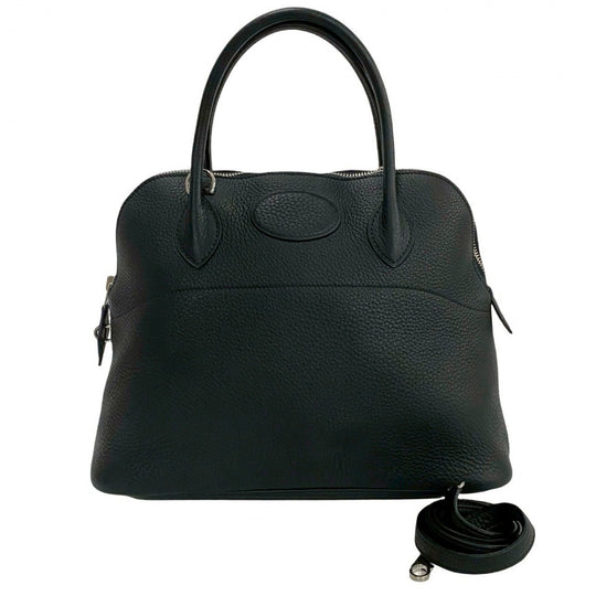 HERMES Shoulder Bag Taurillon Clemence black Bored 31