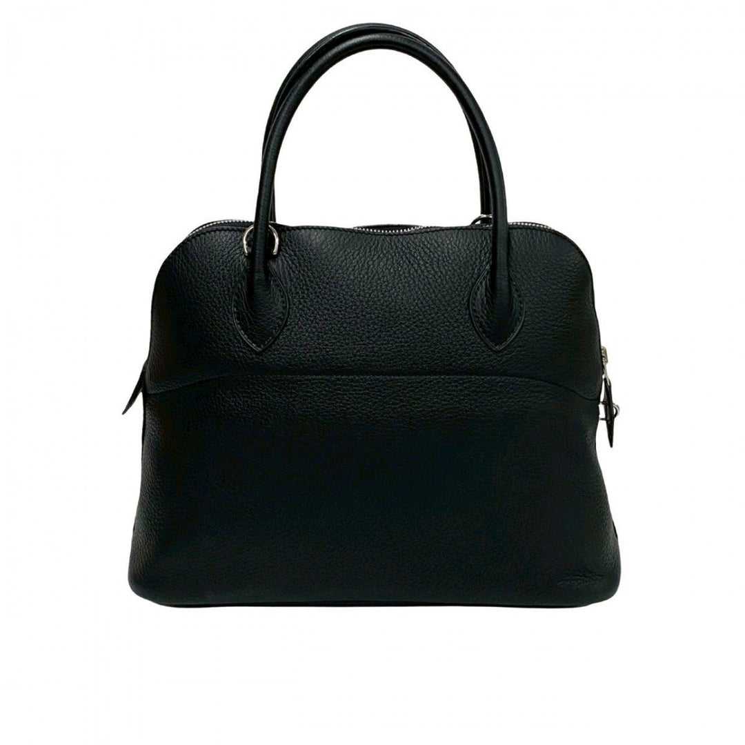 HERMES Shoulder Bag Taurillon Clemence black Bored 31