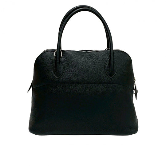 HERMES Shoulder Bag Taurillon Clemence black Bored 31