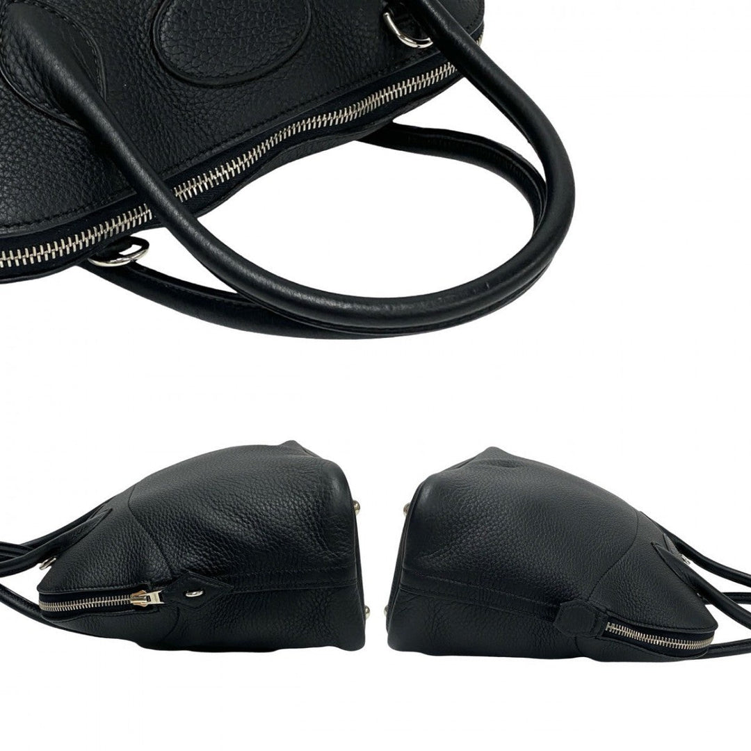 HERMES Shoulder Bag Taurillon Clemence black Bored 31