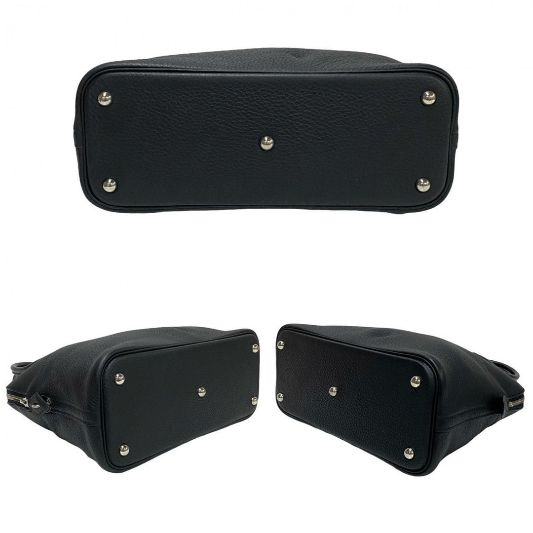 HERMES Shoulder Bag Taurillon Clemence black Bored 31