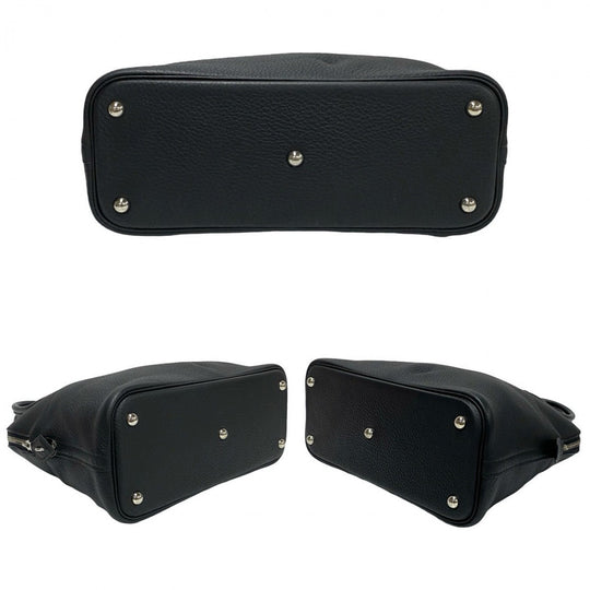 HERMES Shoulder Bag Taurillon Clemence black Bored 31