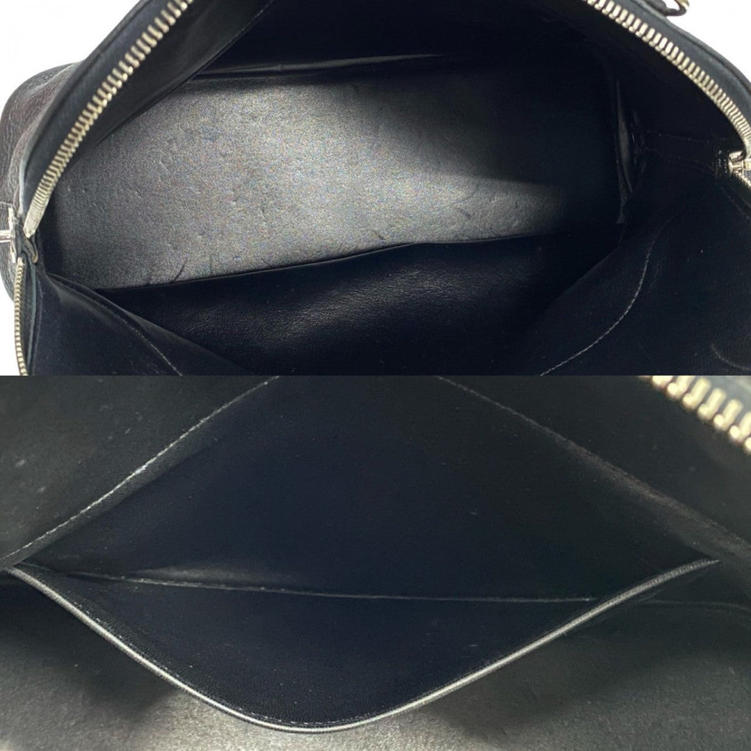 HERMES Shoulder Bag Taurillon Clemence black Bored 31