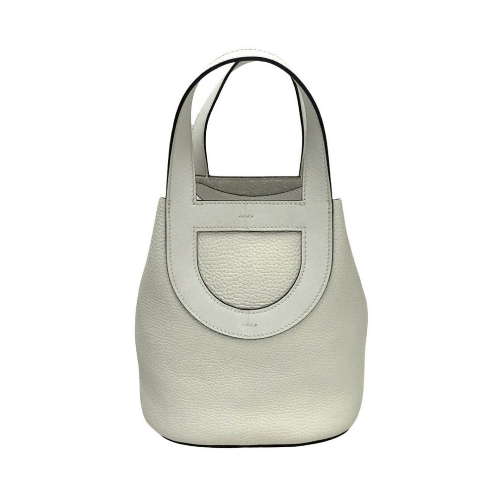 HERMES Handbag Taurillon Clemence white in the loop 18