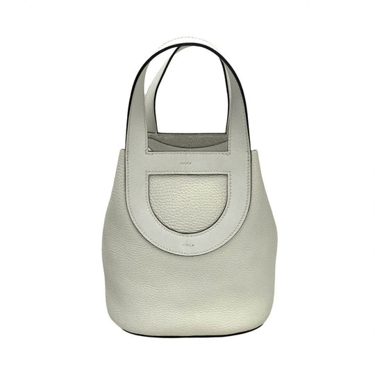 HERMES Handbag Taurillon Clemence white in the loop 18