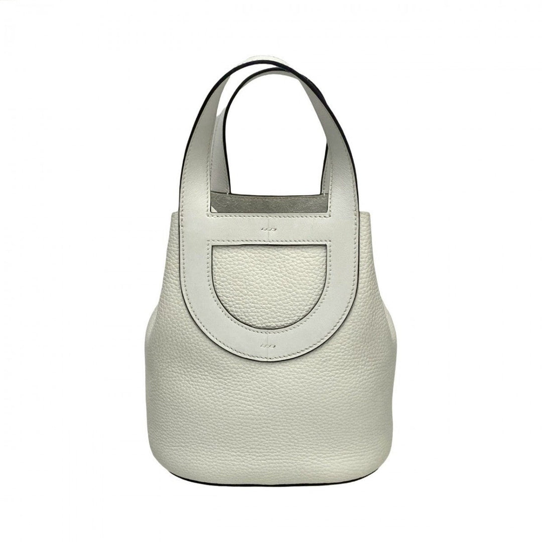 HERMES Handbag Taurillon Clemence white in the loop 18