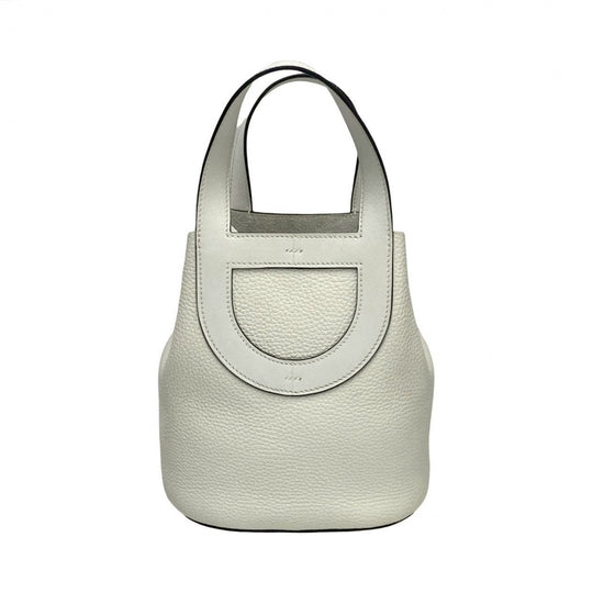HERMES Handbag Taurillon Clemence white in the loop 18