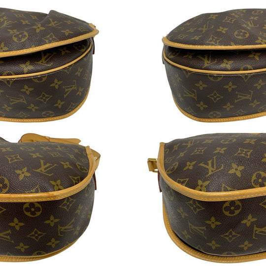 LOUIS VUITTON Shoulder Bag leather Brown Monogram Menilmontan MM