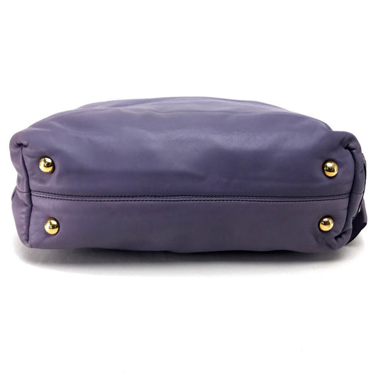 VALENTINO Shoulder Bag 5WB00342　 leather Light purple Ribbon motif