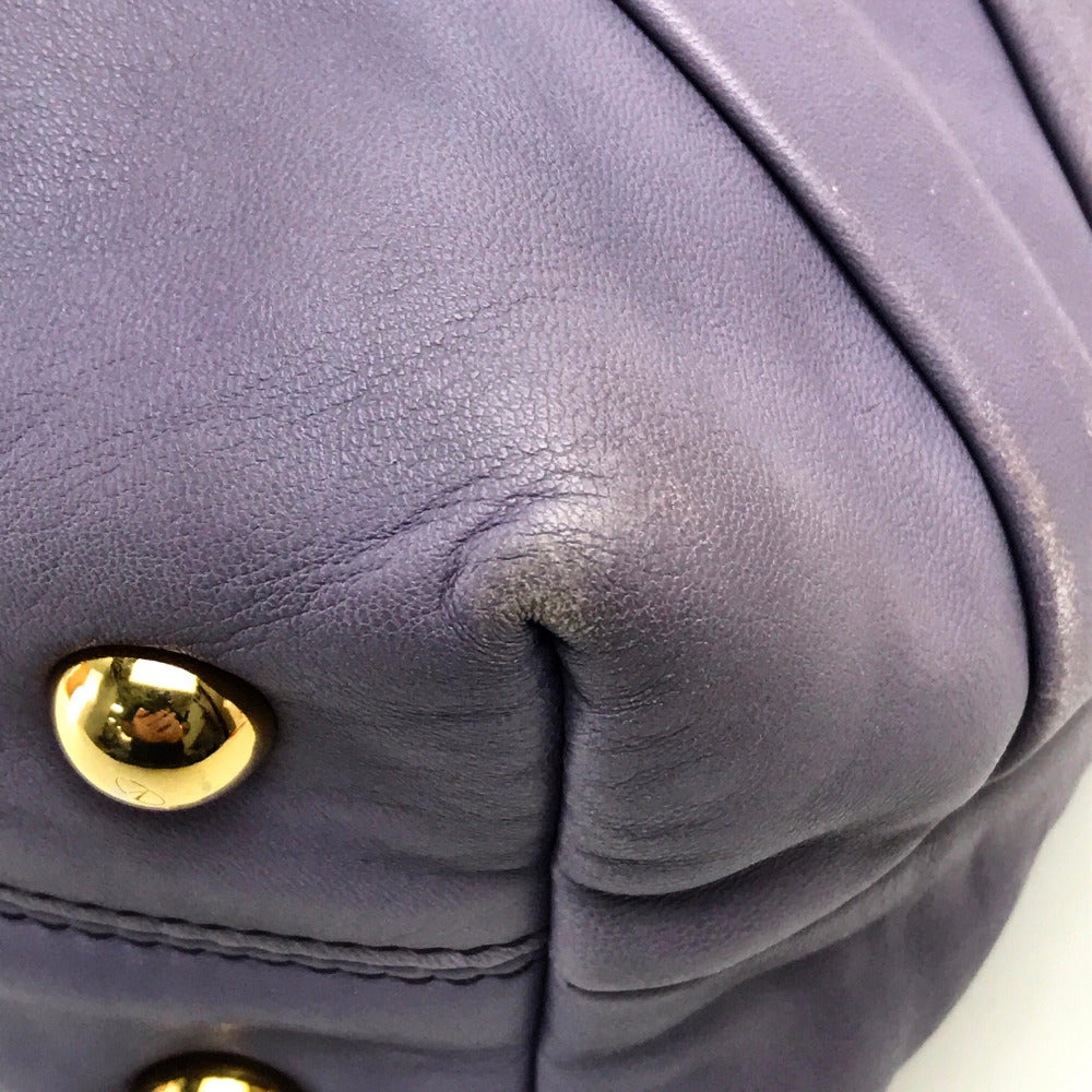 VALENTINO Shoulder Bag 5WB00342　 leather Light purple Ribbon motif