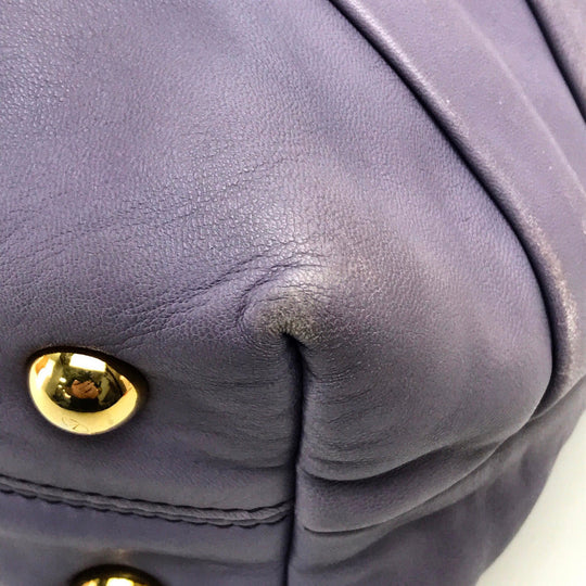 VALENTINO Shoulder Bag 5WB00342　 leather Light purple Ribbon motif
