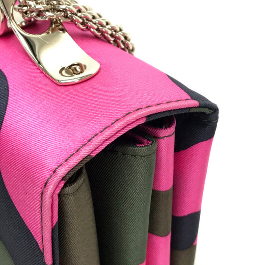 Valentino Garavani Shoulder Bag Nylon pink Camouflage camouflage Women Used Authentic