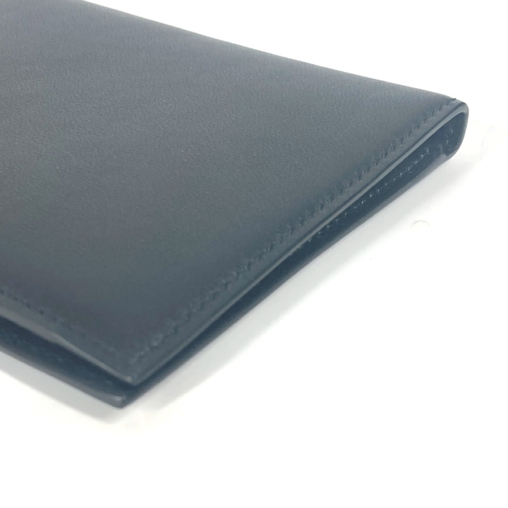 Valentino Garavani passport case leather black V logo unisex(Unisex) Used Authentic