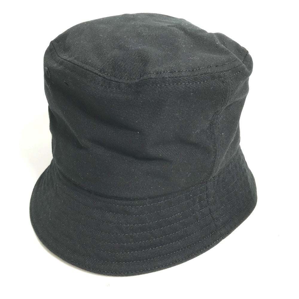 VALENTINO hat HGA11HCY cotton black V logo Women 58 Used Authentic