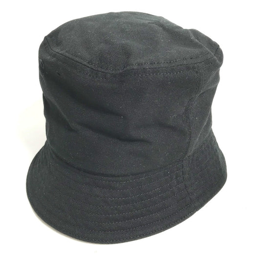 VALENTINO hat HGA11HCY cotton black V logo Women 58 Used Authentic