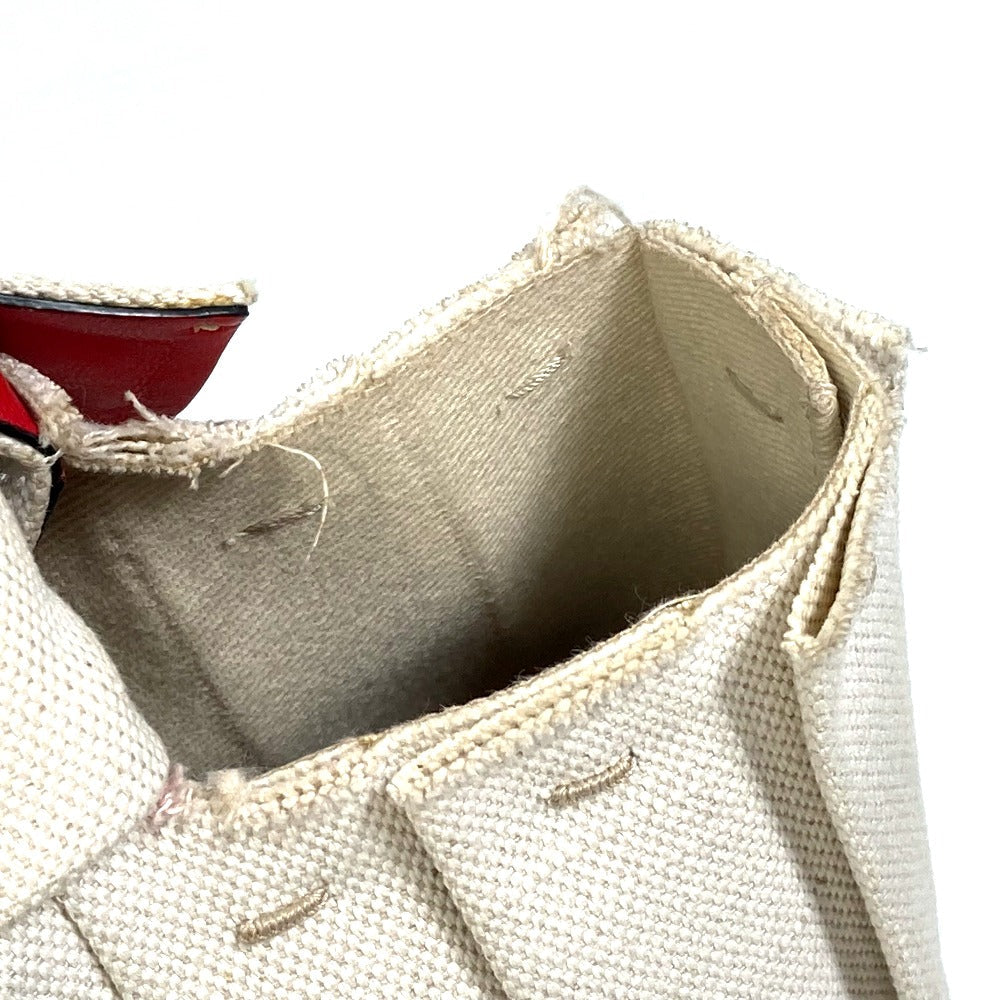 Valentino Garavani Handbag canvas Beige / red Atelier Brisse Edition