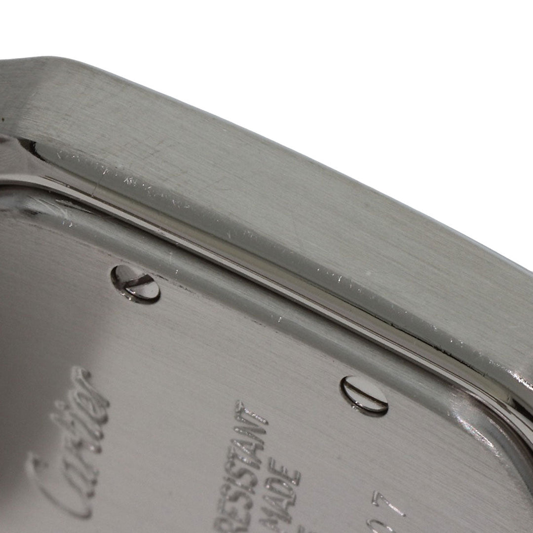 CARTIER Watches Quartz W20056D6 Stainless Steel , Stainless Steel Silver Santos Galve SM Silver dial Women Used Authentic