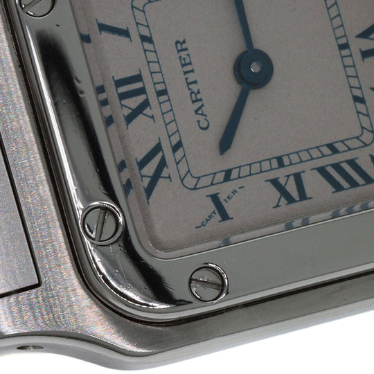 CARTIER Watches Quartz W20056D6 Stainless Steel , Stainless Steel Silver Santos Galve SM Silver dial Women Used Authentic