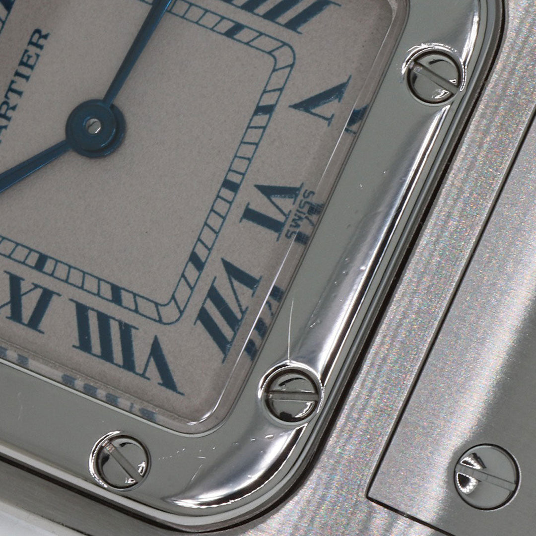 CARTIER Watches Quartz W20056D6 Stainless Steel , Stainless Steel Silver Santos Galve SM Silver dial Women Used Authentic