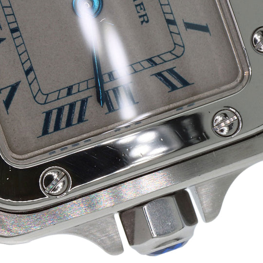 CARTIER Watches Quartz W20056D6 Stainless Steel , Stainless Steel Silver Santos Galve SM Silver dial Women Used Authentic