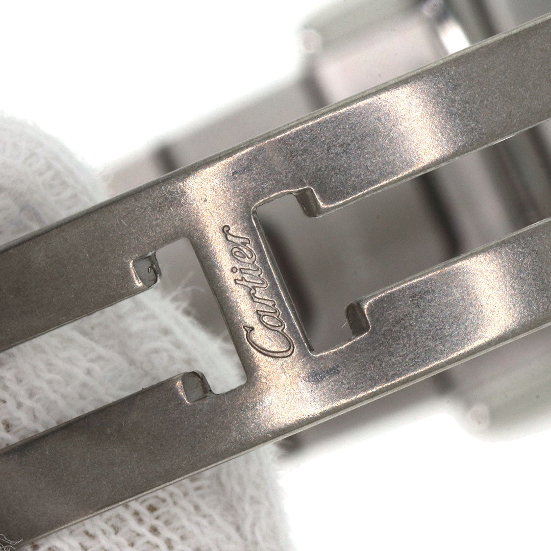 CARTIER Watches Quartz W20056D6 Stainless Steel , Stainless Steel Silver Santos Galve SM Silver dial Women Used Authentic