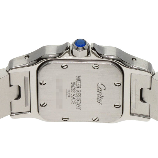 CARTIER Watches Quartz W20056D6 Stainless Steel , Stainless Steel Silver Santos Galve SM Silver dial Women Used Authentic